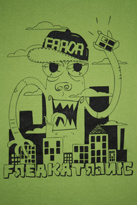 Monster City T-Shirt - Boys - Kiwi Green