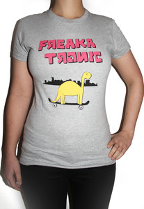 Freakatronic - Dino On A Skateboard T-Shirt - Girls