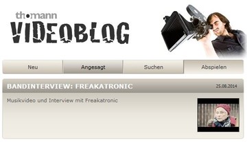 Musikvideo und Interview mit Freakatronic